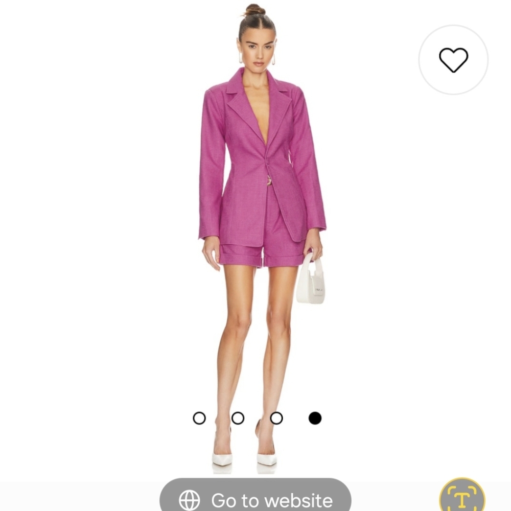 AURETA Mariah blazer in rose